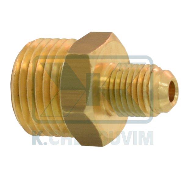 ΜΑΣΤΟΣ 7/16"UΝF ΑΡΣ. ΚΩΝ. (1/4" CLIMA) Χ 1/2" ΑΡΣ. ΟΡΕΙΧΑΛΚΙΝΟΣ L33 #21