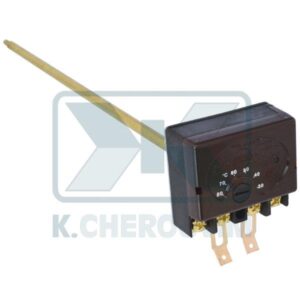 STEM SINGLE-POLE THERMOSTAT FOR HORIZONTAL WATER HEATER TMS L270 mm WITH 4 CONTACTS BROWN 20Α THERMOWATT ITALY