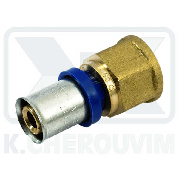 ΡΑΚΟΡ Β.Τ. ΠΡΕΣΑΡΙΣΤΟ ΘΗΛ. 1/2" Χ Φ18 Χ 2,0 mm ΟΡΕΙΧ. ΜΕ ΚΥΑΘΙΟ ΙΝΟΧ +10 bar +90˚C UΝΙ ΙSΟ 7/1