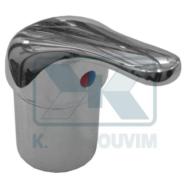 WATER MIXER SALON WITH DOWN OUTPUT MECH. ∅ 40 WITHOUT HAND - HELD SHOWER, SPIRAL 1,50Μ. AND BASE MIXING CROM.