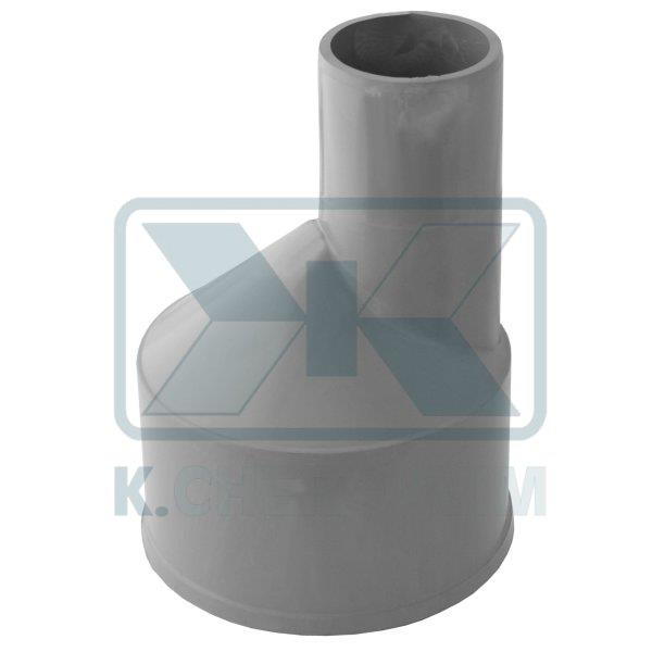 REDUCING OLD STYLE GRAY ? 125 FEMALE X ? 100 MALE PLASTIC SEWAGE