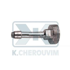 EXTENSION MIXER 1 WAY Μ10X1 MALE - 1/2" MALE L185 COPPER FLEXIBLE CROM.