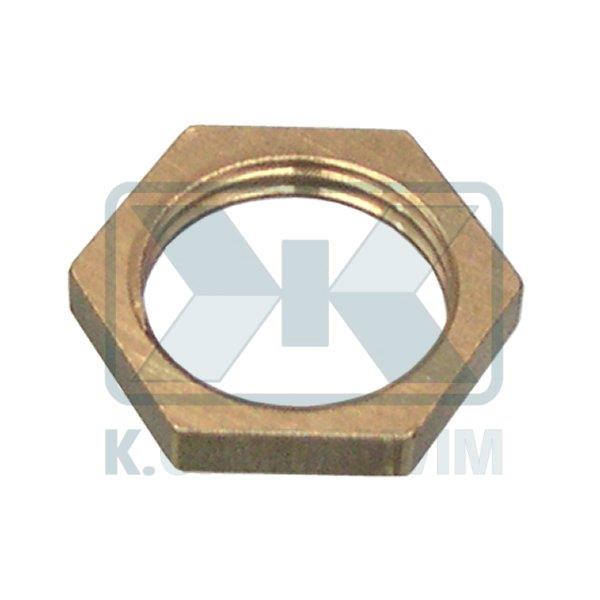 BACK NUT MIXER HEXAGON 34X19/" X Η6 #38 BRASS (UNI ΕΝ 12164)