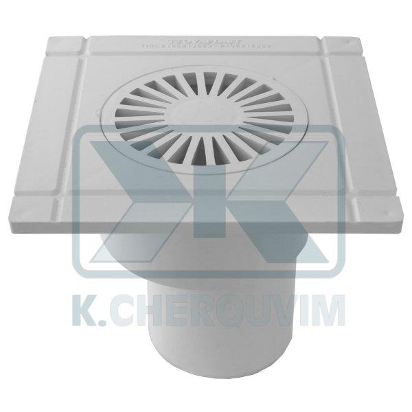 WATTER SUPPLY ROOFTOP WHITE ? 75 X ? 100 (? 69 X ? 94) PLASTIC FOR GUTTER