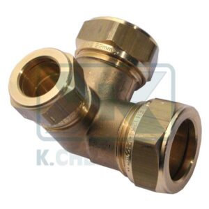 TEE ELBOW COMPRESSION BRASS FITTING FOR COPPER TUBE