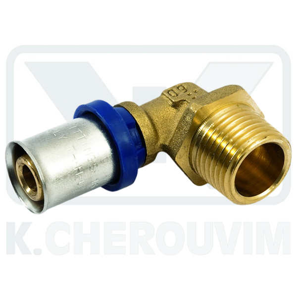 ΓΩΝΙΑ ΠΡΕΣΑΡΙΣΤΗ ΑΡΣ. 1"1/2 Χ Φ50 Χ 4,0 mm ΟΡΕΙΧ. ΜΕ ΚΥΑΘΙΟ ΙΝΟΧ 10 bar +90?C UΝΙ ΙSΟ 7/1