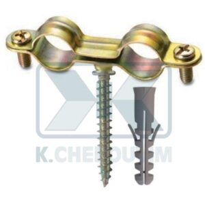 SUPPORT ∅ 28 DOUBLE Τ. COPPER PIPE WITH 2 VALVE AND DOWEL SCREW Μ6 X L40-46