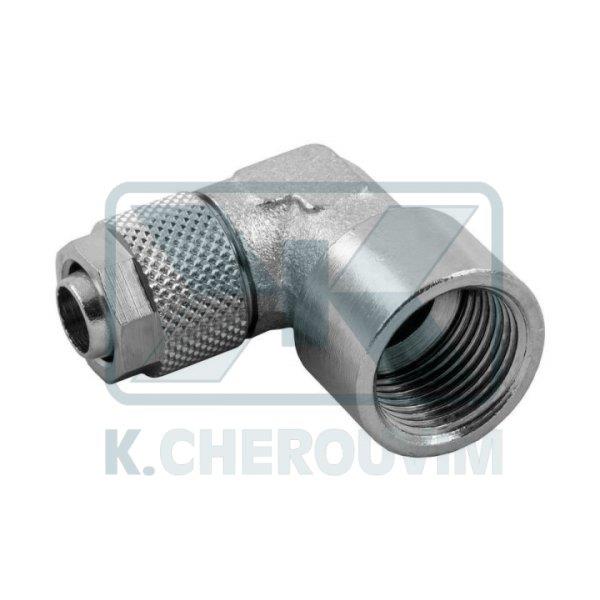 ΓΩΝΙΑ ΣΩΛΗΝΑΣ NYLON ΘΗΛ. 1/8" Χ Φ6 ΜΗΧΑΝΙΚΗΣ ΣΥΣΦΙΞΗΣ ΝΙΚΕΛ