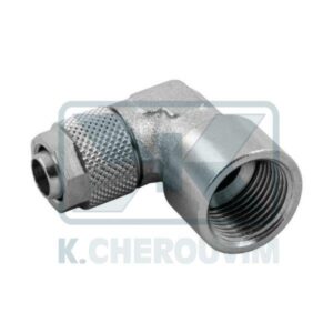 ΓΩΝΙΑ ΣΩΛΗΝΑΣ NYLON ΘΗΛ. 1/4" Χ Φ10 ΜΗΧΑΝΙΚΗΣ ΣΥΣΦΙΞΗΣ ΝΙΚΕΛ