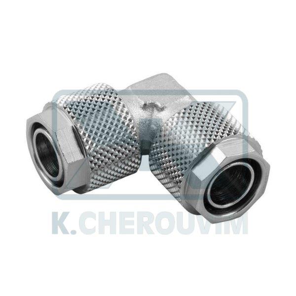 ΓΩΝΙΑ ΣΥΝΔΕΣΗΣ ΣΩΛΗΝΑΣ NYLON Φ6 Χ Φ6 ΜΗΧΑΝΙΚΗΣ ΣΥΣΦΙΞΗΣ ΝΙΚΕΛ