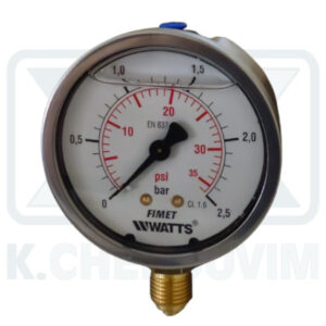 ΜΑΝΟΜΕΤΡΑ ΙΝΟΧ ΓΛΥΚΕΡΙΝΗΣ ΚΑΘΕΤΑ (ΚΑΤΩ ΣΠΕΙΡΩΜΑ)