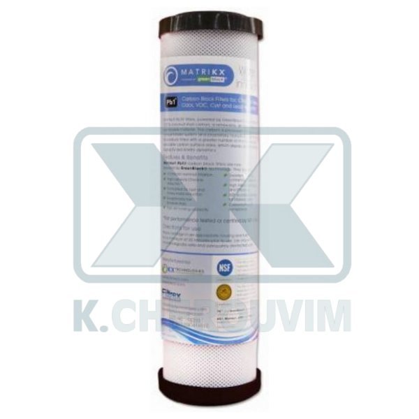 INSERT MATRIKX ΡΒ1 BLACK 9"3/4 (25 cm) X 0,5 SMALL FOR FILTER WATER