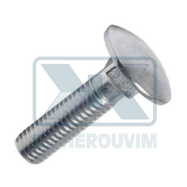 ΚΑΡΟΒΙΔΑ ΓΑΛΒΑΝΙΖΕ Μ6 Χ 13 ΜΕ ΚΕΦΑΛΙ Φ16 Χ 2 mm ΥΨΟΣ ΚΑΡΕ DIN 603