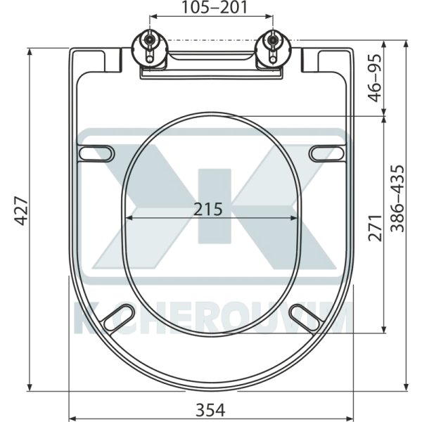 ΚΑΛΥΜΜΑ ΛΕΚΑΝΗΣ Α674S ΛΕΥΚΟ SΟFΤ CLΟSΕ DURΟΡLΑSΤ ALCA T. ΑΛΦΑ & ΒΕΡΓΙΝΑ - Image 2