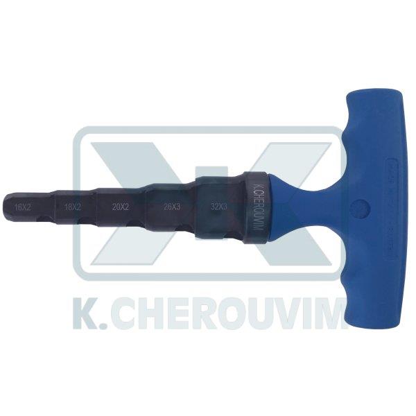 ΚΑΛΙΜΠΡΑ "Τ" ΧΑΛΥΒΔΙΝΗ ΔΙΠΛΕΥΡΗ ΠΟΛΥΣΤΡΩΜΑΤΙΚΗΣ 16Χ2-18Χ2-20Χ2-26Χ3-32Χ3