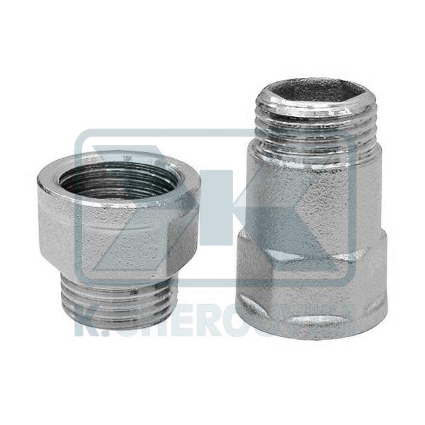 HOT STAMPED EXTENSIONS 1/2"M.F. x L 10 mm CHROME-PLATED