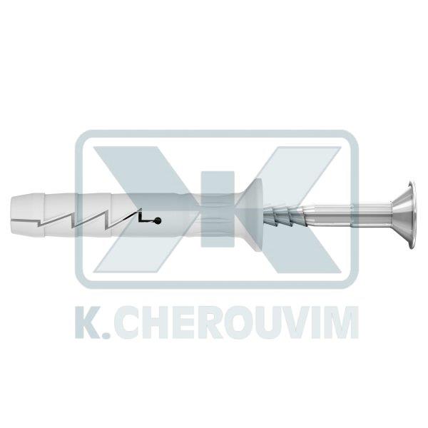 ΒΥΣΜΑ ΚΑΡΦΩΤΟ Φ8 Χ L 160 ΜΕ ΚΩΝΙΚΗ ΠΑΤΟΥΡΑ ΚΑΙ ΒΙΔΑ (ΚΟΥΤΙ 50 ΤΕΜ.)