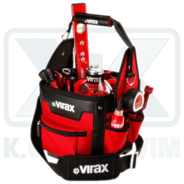 ΕΡΓΑΛΕΙΟΘΗΚΗ ΑΝΟΙΧΤΗ ΥΦΑΣΜΑΤΙΝΗ ΜΕ ΘΗΚΕΣ - ΕΞΩΤ. ΔΙΑΣΤ. 30Χ30Χ41 cm VIRAX 382655 - Image 2