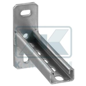 RAIL MOUNTING BRACKET SUPPORT LAPATRUT THICKNESS 2,50 mm 41 X 41 X 400 GALVANIZED