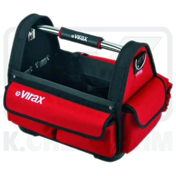 ΕΡΓΑΛΕΙΟΘΗΚΗ ΚΛΕΙΣΤΗ 38 cm ΥΦΑΣΜΑΤΙΝΗ ΜΕ ΘΗΚΕΣ VIRAX 382650 - Image 2