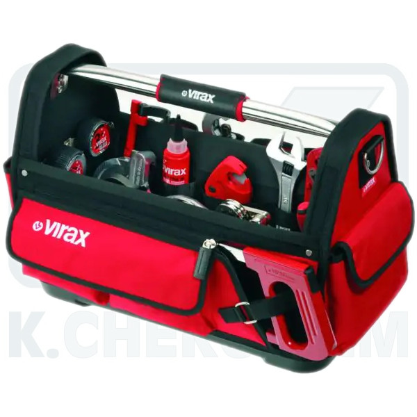 ΕΡΓΑΛΕΙΟΘΗΚΗ ΚΛΕΙΣΤΗ 54 cm ΥΦΑΣΜΑΤΙΝΗ ΜΕ ΘΗΚΕΣ VIRAX 382660 - Image 3