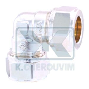 DOUBLE ELBOW COMPRESSION NICKEL PLATED BRASS FITTING FOR COPPER TUBE