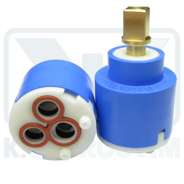 DISTRIBUTOR CERAMIC ΚDΖ35Α - ? 35 WITH BRASS AXIS 9 X 9 WITH 2 SPILE WITHOUT OVERHANG 2 WAY