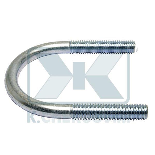 SUPPORT HEAVY DUTY HAIRPIN U-BOLT 1/2" (? 23) X Μ8 X Η38 GALVANIZED WITHOUT WASHERS AND NUT