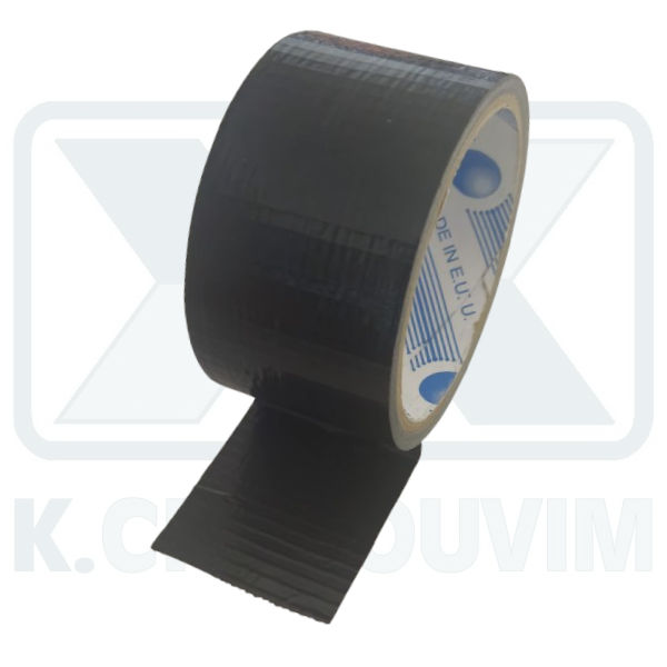 ΤΑΙΝΙΑ ΜΑΥΡΗ ΥΦΑΣΜΑΤΙΝΗ DUCT TAPE 50 mm Χ 10 m ΜΗΚΟΣ ΑΔΙΑΒΡΟΧΗ ΑΥΤΟΚΟΛΛΗΤΗ