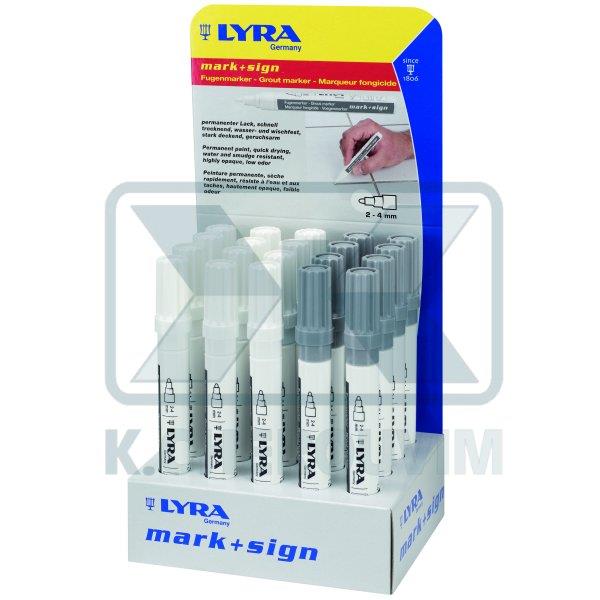 ΕΚΘΕΤΗΡΙΟ ΜΕ 20 ΜΑΡΚΑΔΟΡΟΥΣ ΚΑΛΥΨΗΣ ΑΡΜΩΝ 2 ΧΡΩΜΑΤΩΝ, ΓΚΡΙ 8 ΤΕΜ. ΚΑΙ ΛΕΥΚΟΙ 12 ΤΕΜ. LYRA