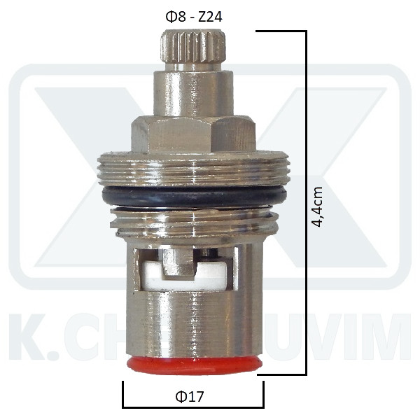 ΜΗΧΑΝΙΣΜΟΣ 1/2" ΚΕΡΑΜΙΚΟΣ ΧΡΩΜΕ ΓΙΑ ΒΡΥΣΑΚΙ ΠΑΓΚΟΥ ΚΛΑΣΙΚΟ ΜΕ ΡΟΥΞΟΥΝΙ ΚΩΔ. 09043