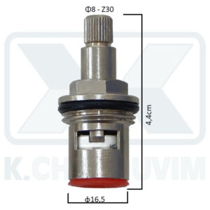 ΜΗΧΑΝΙΣΜΟΣ 1/2" ΚΕΡΑΜΙΚΟΣ ΧΡΩΜΕ ΓΙΑ ΒΡΥΣΑΚΙ ΠΑΓΚΟΥ MINIMAL ΜΕ ΡΟΥΞΟΥΝΙ ΚΩΔ. 09044