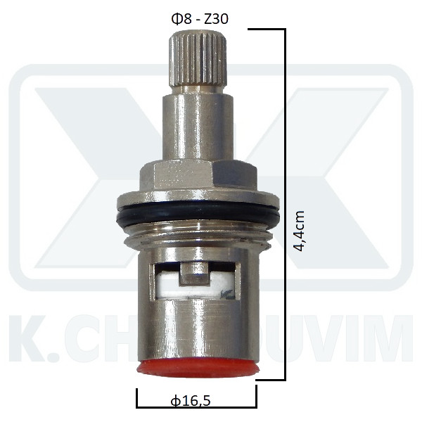 ΜΗΧΑΝΙΣΜΟΣ 1/2" ΚΕΡΑΜΙΚΟΣ ΧΡΩΜΕ ΓΙΑ ΒΡΥΣΑΚΙ ΠΑΓΚΟΥ MINIMAL ΜΕ ΡΟΥΞΟΥΝΙ ΚΩΔ. 09044