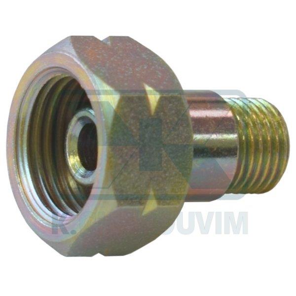 SET TAIL STEEL 1/4" MALE WITH NUT STEEL LEFT GAS 20X14/" #25 Η16 IRIDIUM FOR REGULATOR