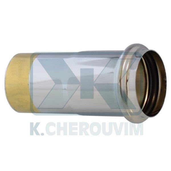 ΠΡΟΕΚΤΑΣΗ ΜΕ 1 O-RING ΧΡΩΜΕ Φ32 Χ L80 mm ΑΡΣ. ΘΗΛ. ΓΙΑ ΣΩΛΗΝΑ ΣΙΦΟΝΙΟΥ