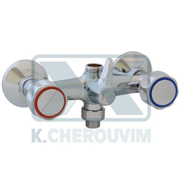 ΚΟΡΜΟΣ ΜΠΑΤΑΡΙΑΣ ALICE ΤΟΙΧΟΥ ΧΡΩΜΕ ΜΕ 2 ΠΑΡΟΧΕΣ 3/4"