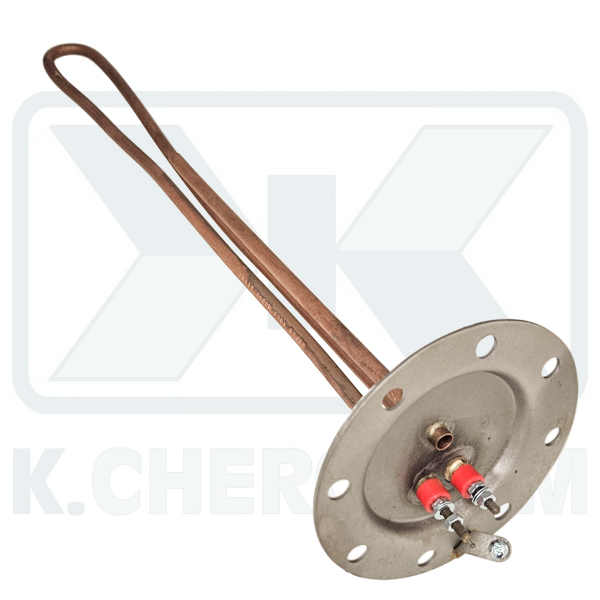 IMMERSION HEATER COPPER LONG WITH FLANGE INOX 4,0 ΚW WITH 8 HOLES ? 120 HORIZON SOLAR MALTESE