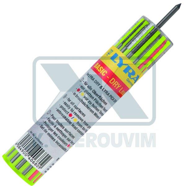 ΒΑΡΕΛΑΚΙ ΜΕ 12 ΠΟΛΥΧΡΩΜΕΣ ΜΥΤΕΣ ΓΙΑ ΜΟΛΥΒΙΑ LYRA (6 ΜΑΥΡΕΣ + 3 ΚΟΚΚΙΝΕΣ + 3 ΚΙΤΡΙΝΕΣ) Φ2,8 mm