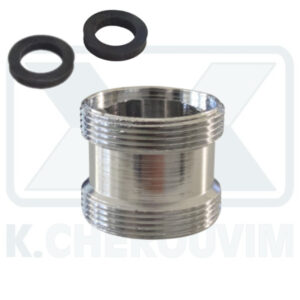 ΜΑΣΤΟΣ ΧΡΩΜΕ Μ24Χ1 ΑΡΣ. ΑΡΣ. L20 ΜΕ ΔΙΠΛΗ ΠΑΤΟΥΡΑ & ΛΑΣΤΙΧΑ ΓΙΑ ΦΙΛΤΡΑΚΙΑ ΜΠΑΤΑΡΙΩΝ