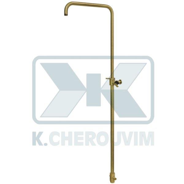 ΚΟΛΟΝΑ PONTE MINIMAL BRONZE ΜΕ 1 ΣΤΗΡΙΓΜΑ ΤΟΙΧΟΥ, ΔΙΑΝΟΜΕΑ & ΣΤΗΡΙΓΜΑ ΤΗΛ. ΠΤΥΣ/ΝΗ ΡΑΚ.3/4"Χ1/2" Α.