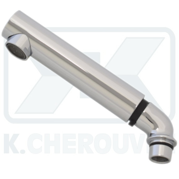 HAND - HELD SHOWER SALON CROM. COUNTER WITH AERATOR AND CURVE 45° Μ15X1 FEMALE