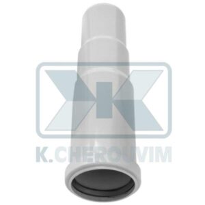 EXTENSION REPAIR GRAY WITH RUBBER ∅ 100 EXTERIOR PLASTIC SEWAGE