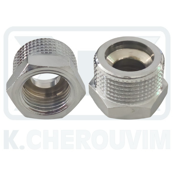 ΣΥΣΤΟΛΗ ΑΜΕΡΙΚΗΣ ΧΡΩΜΕ ΜΕ ΠΑΤΟΥΡΑ Β.Τ. 1/2"Θ. Χ 3/4"Α. ΕΞΑΓΩΝΗ (UΝΙ ΕΝ 12164)