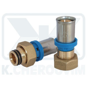 STRAIGHT FITTING WITH LOOSE NUT AND CONICAL SEAT 1/2" Χ 18Χ2