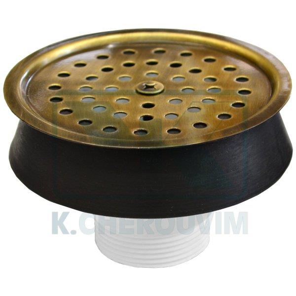 VALVE MARBLE SINK BRONZE WITH PIERCED 1"1/2 X ∅ 110 (HOLE ∅ 100)