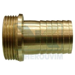 FITTING MALE 1"1/4 X ∅ 32 RUBBERPIPE BRASS