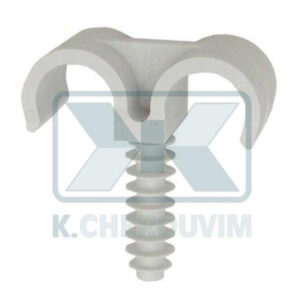 SUPPORT FIX-RING DOUBLE ∅ 40 PLASTIC NAILED WITH SCREW ANCHOR ∅ 10