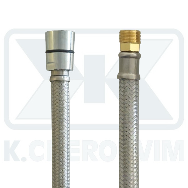 ΣΠΙΡΑΛ Μ15Χ1 ΑΡΣ. Χ 1/2" ΘΗΛ. 59 cm PVC ΔΙΑΦΑΝΟ ΜΕ ΠΛΕΓΜΑ ΙΝΟΧ DN6 ΓΙΑ 07277&07276&07715