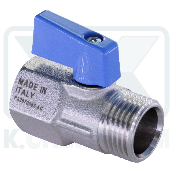 ΔΙΑΚΟΠΤΑΚΙ ΜΙΝΙ EURO ΜΠΛΕ 1/2" ΑΡΣ. ΘΗΛ. ΧΡΩΜΕ ΣΦΑΙΡΙΚΟ ΜΕ ΜΕΤΑΛΛΙΚΗ ΛΑΒΗ