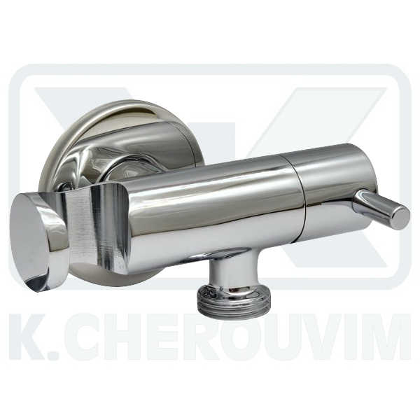 ΠΑΡΟΧΗ ΝΤΟΥΣ ΜΕ ΠΛΑΊ΄ ΔΙΑΚΟΠΤΗ & ΣΤΗΡΙΓΜΑ ΤΗΛΕΦΩΝΟΥ ΟΡΕΙΧ/ΝΗ ΧΡΩΜΕ 1/2"ΑΡΣ. ΜΕ ΡΟΖΕΤΑ